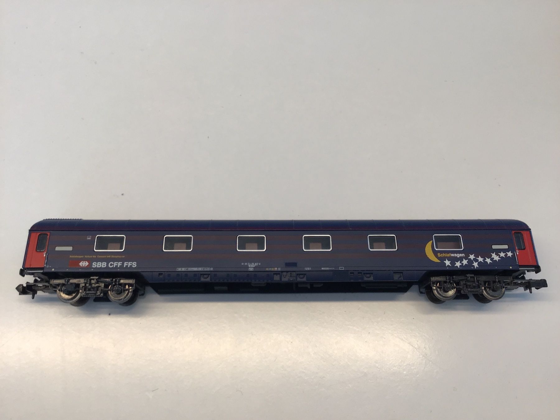 Trix Modellini di ferrovie: MINITRIX SCHLAFWAGEN SBB SPUR N OHNE OVP – Usato da Männedorf venduto da Spezial-Modelle 1