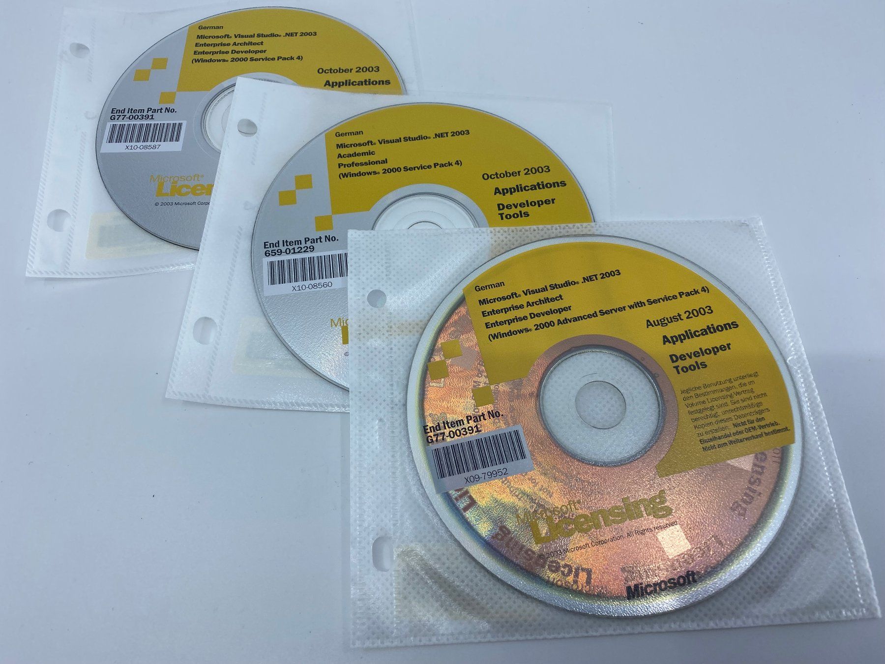 Microsoft Software: Sammlung Microsoft Select CDs - Visual Studio inkl. Ordner – Usato da Langwiesen venduto da Restposten-24 4