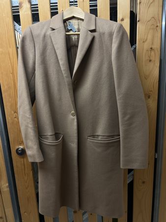 COS Wollmantel, Beige, Grösse 36