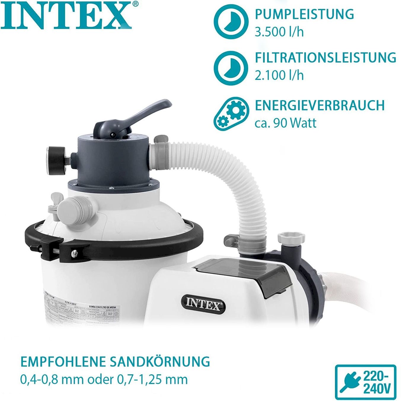 Piscine: Intex Krystal Clear Sandfilteranlage – Nuovo e nell'imballaggio originale da Bottighofen venduto da zaap 2