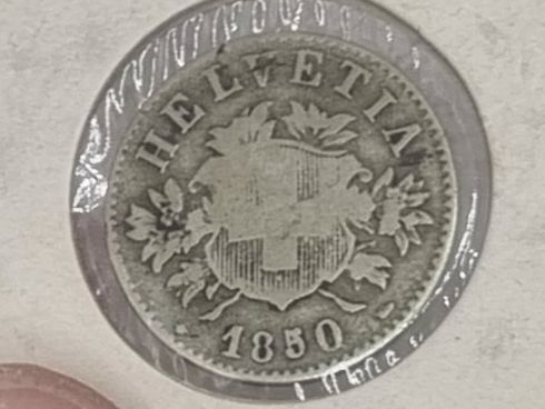Tutti le monete: 20 rappen 1850 mit Wappen – Usato da Bure venduto da chap981 1