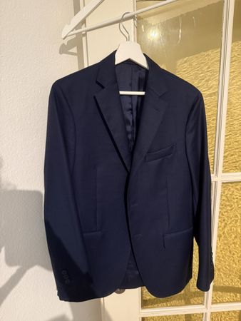Boggi Milano Sakko Gr. 46 – Wolle VBC Super 110's, Marine