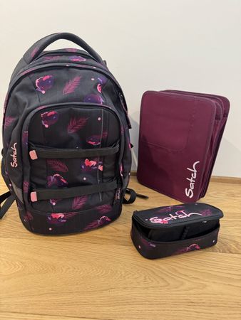 Satch Schulrucksack Set Mädchen guter Zustand