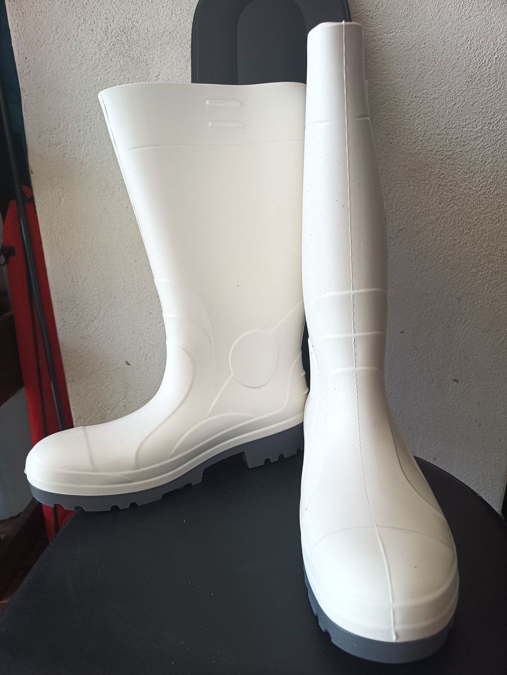 Scarpe da uomo: Gummistiefel S4 CI SRC weiss 47 – Nuovo e nell'imballaggio originale da Oberegg venduto da 19franzi94 1