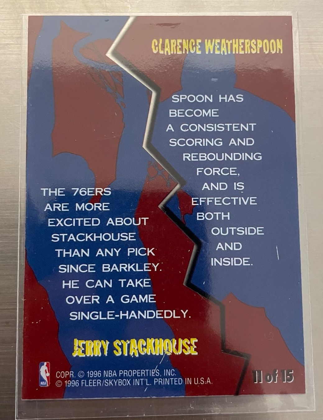 Nba Carte collezionabili: NBA C Weatherspoon& J Stackhouse Game Breakers Card – Nuovo (secondo la descrizione) da Muttenz venduto da joba23 1