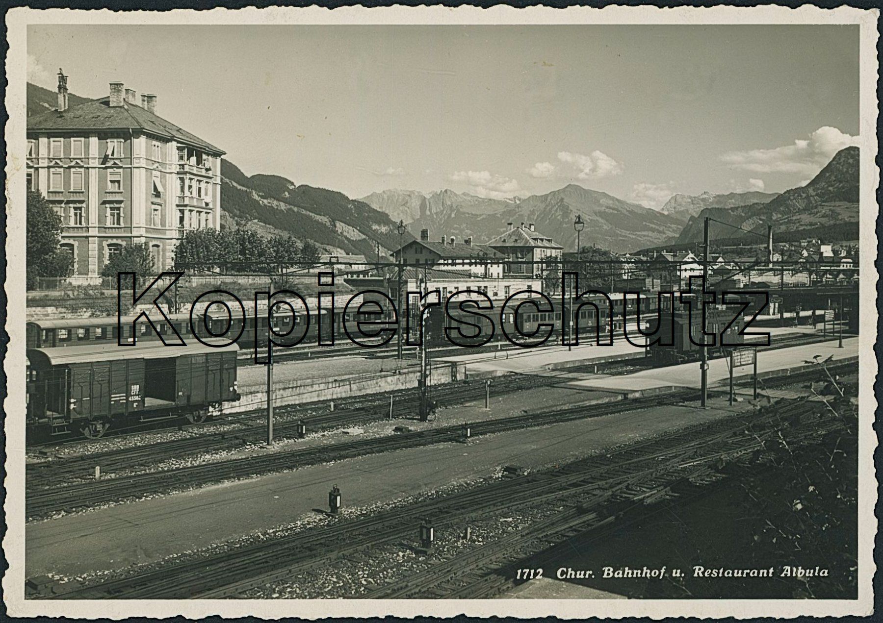 Ansichtskarten: GRS Chur - Bahnhof - Bahn RhB – Gebraucht aus Schindellegi von dormay