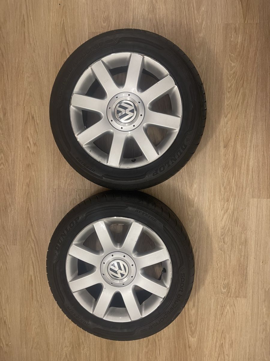 Pneus & Kompletträder: Original VW Touran Alufelgen 16” mit Sommerreifen Dunlop 205 – Gebraucht aus Luzern von and_9knl 1
