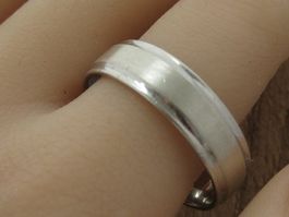 Vintage Bandring Ring Silber 925