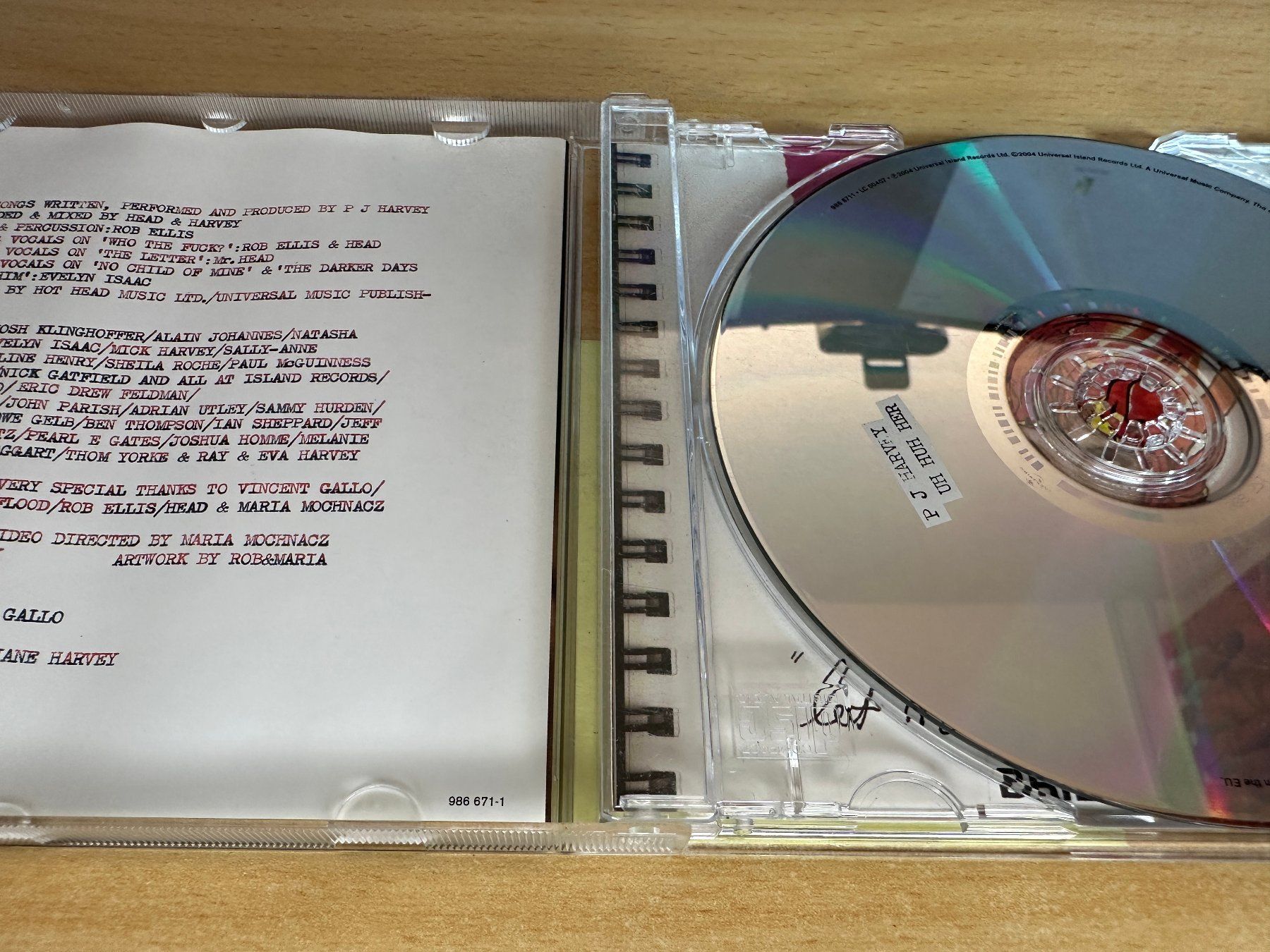 CD: P J Harvey – Uh Huh Her – Usato da Rikon im Tösstal venduto da Alpenmutz 2