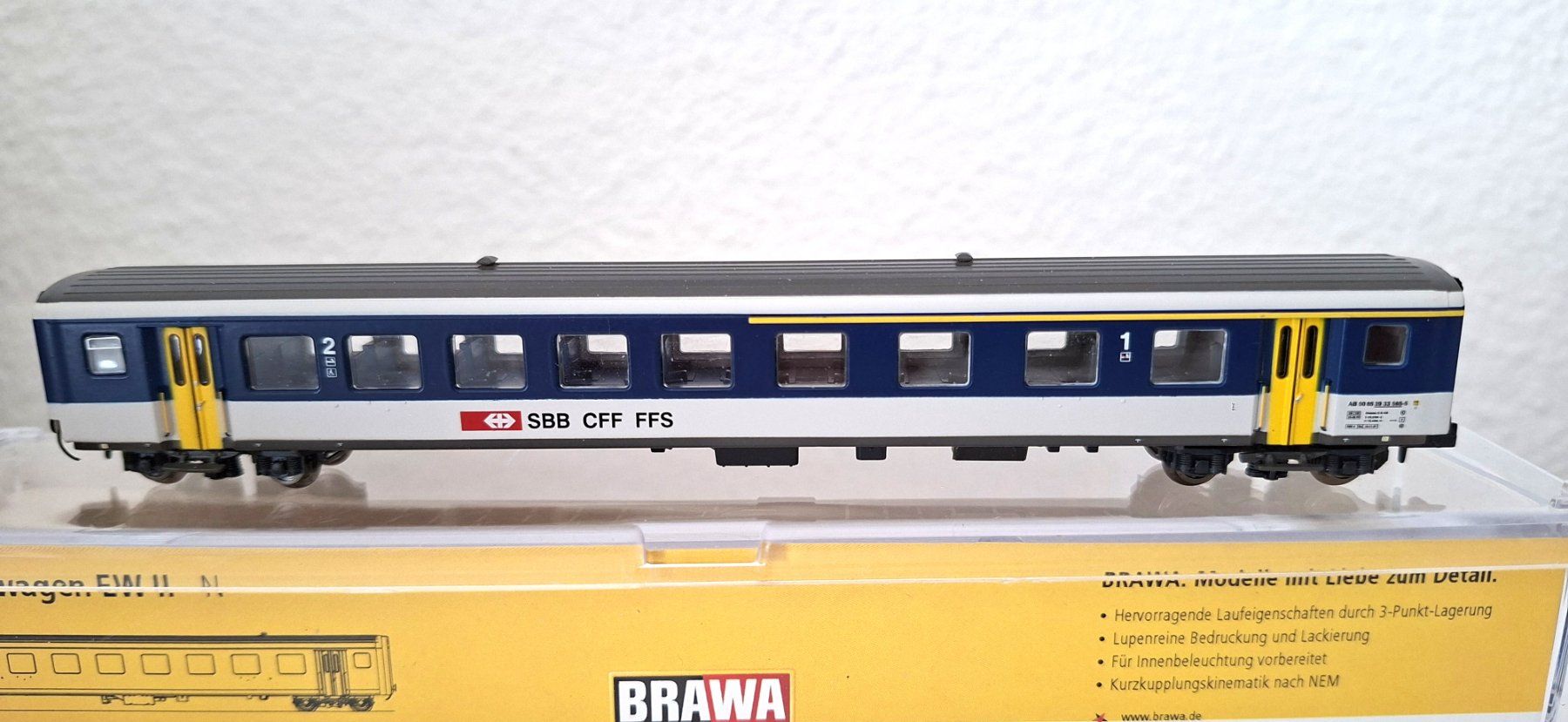 Brawa Modellini di ferrovie: Brawa SBB EW II 65218 AB – Difettoso da Biberist venduto da Ntrains 2