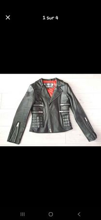 Veste, blouson en véritable cuire  XL