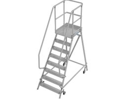 KRAUSE® STABILO Podesttreppe, 1-seitig, verfahrbar