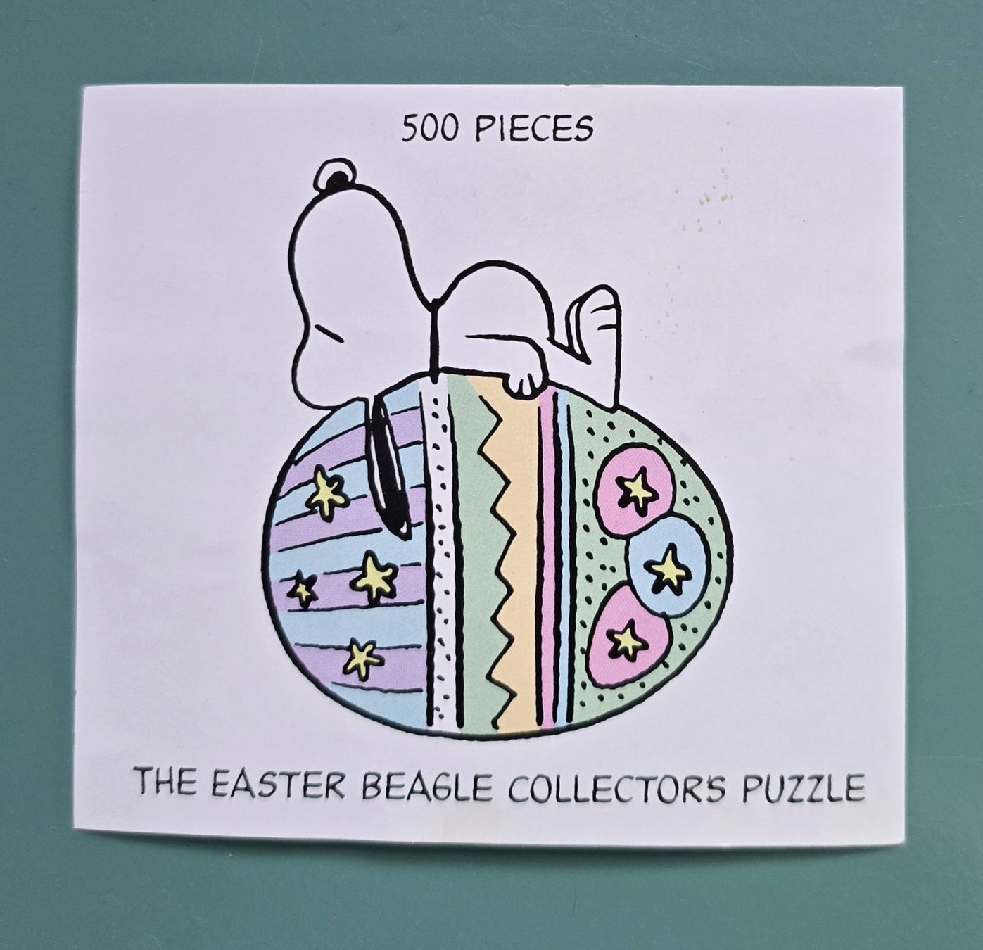 Puzzle: Puzzle Snoopy,  Ei-Form,  Blechdose – Usato da Rheinau venduto da MakalekaAloha 2