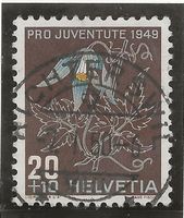 RICHTERSWIL 02.01.50 auf Zu#J131 Mi#543 Vollstempel [13B9]