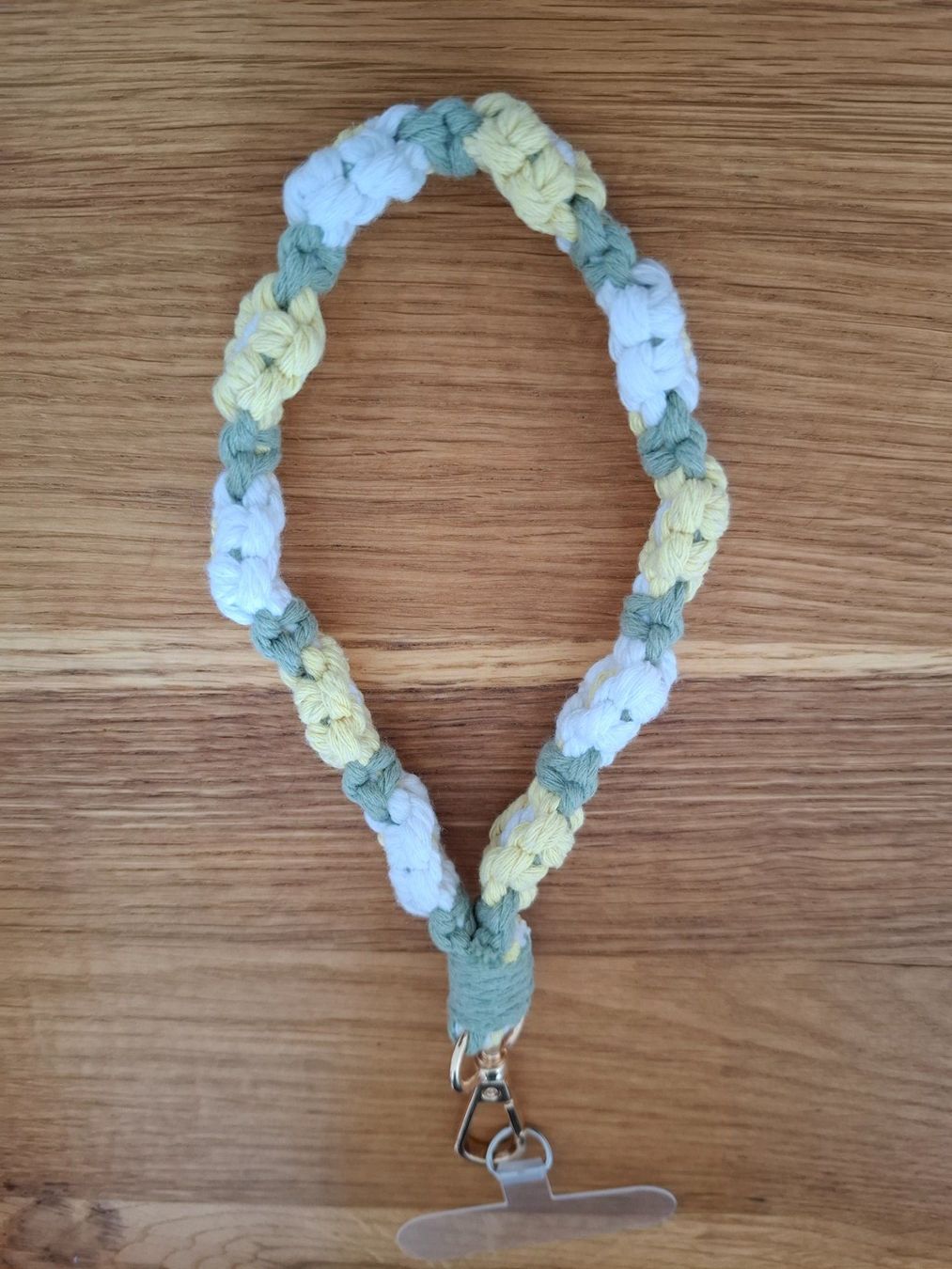 Ketten: Handgemachte Makramee-Handykette mit Blumenmuster – Neu (gemäss Beschreibung) aus Root von liv_6n92 2
