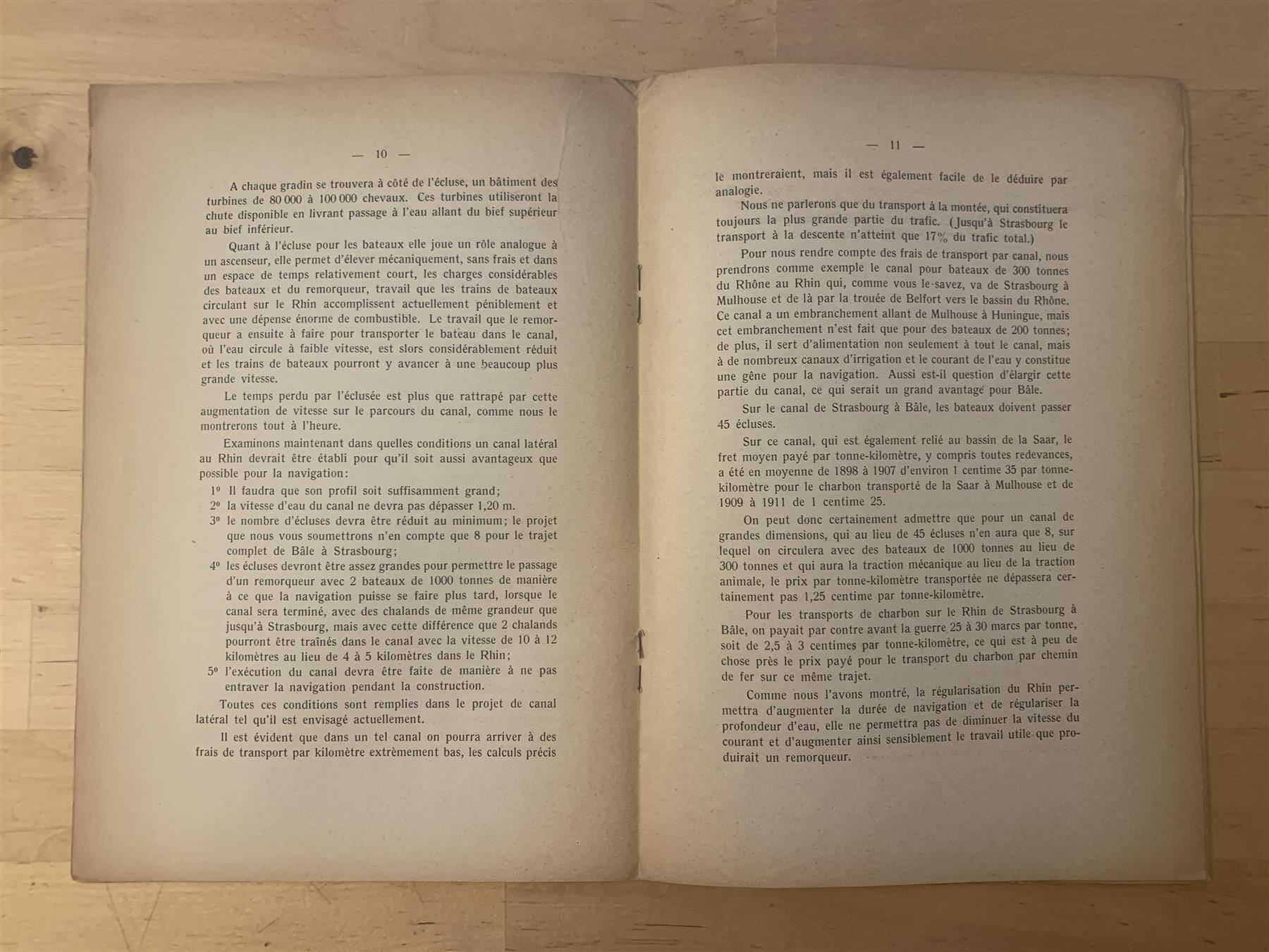 Bücher: Broschüre Rheinschifffahrt 1919 – Gebraucht aus Himmelried von rasmus67 4