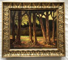 Gemälde - Öl auf Leinwand - N°4 Forêt - signiert