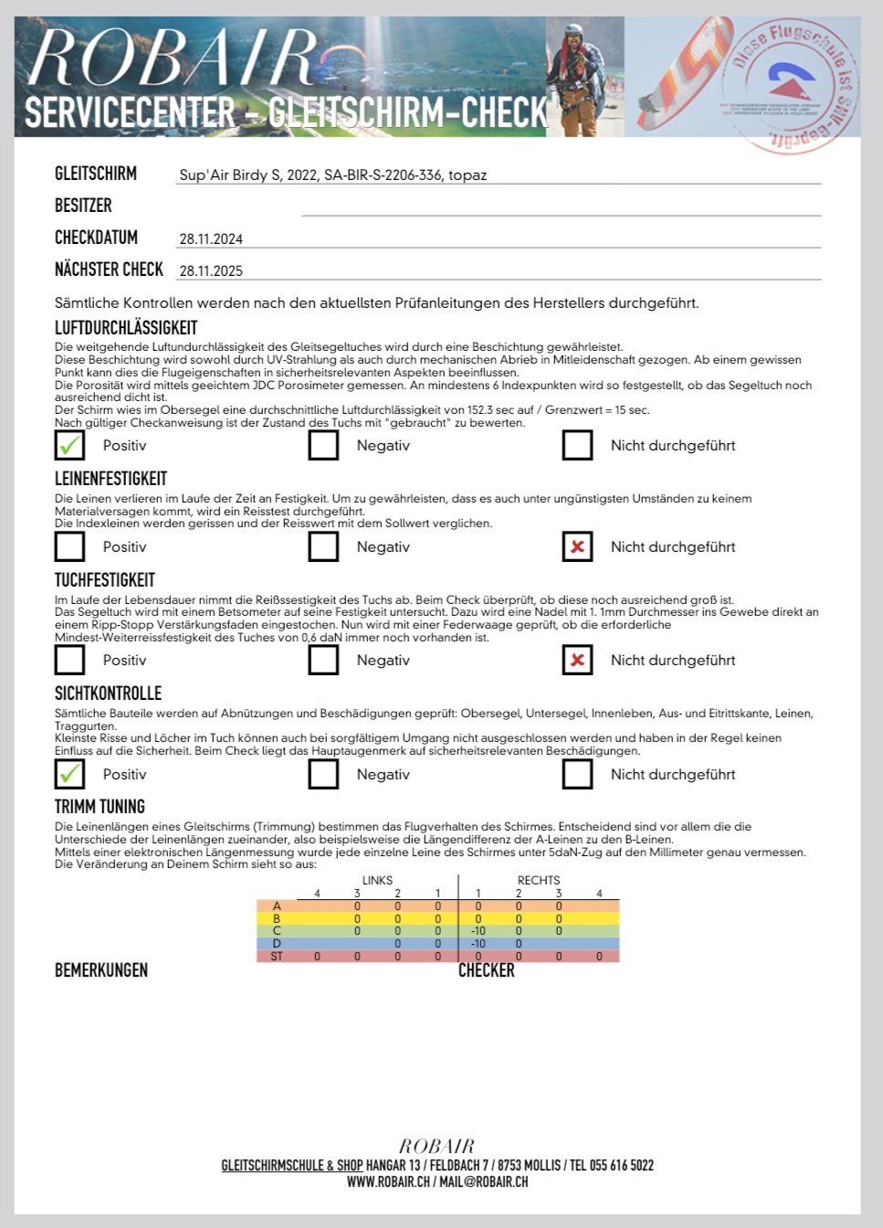 Sport dell'aria & Aquiloni: Gleitschirm Supair Birdy S – Usato da Glattbrugg venduto da mir_p6wx 4