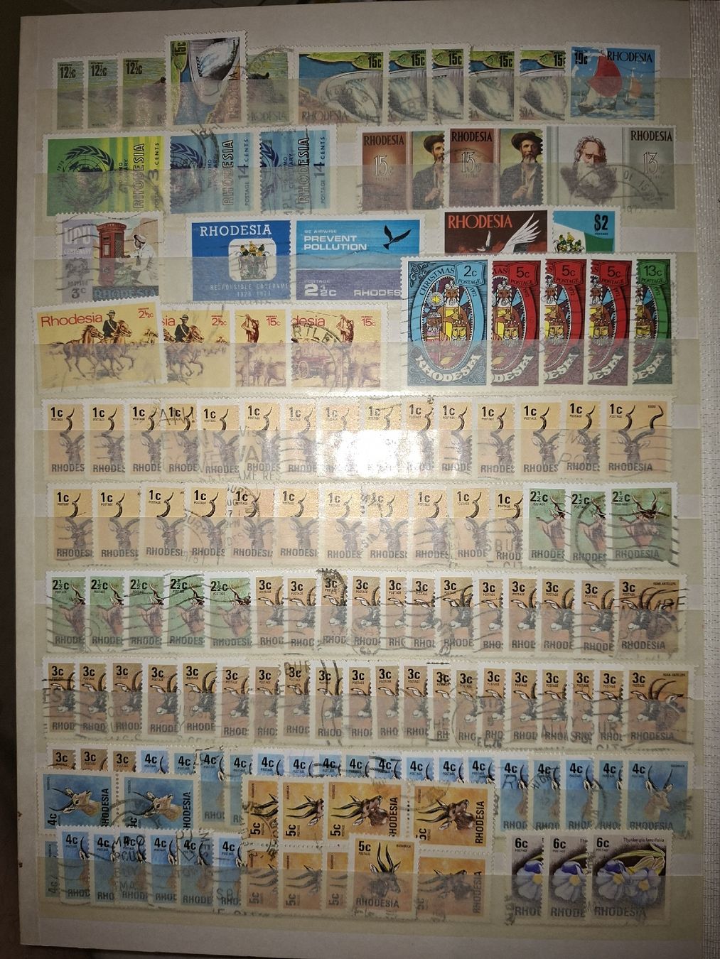 Alle Briefmarken: Lot Briefmarken Rodesien – Gebraucht aus Balgach von SIMEON27 5