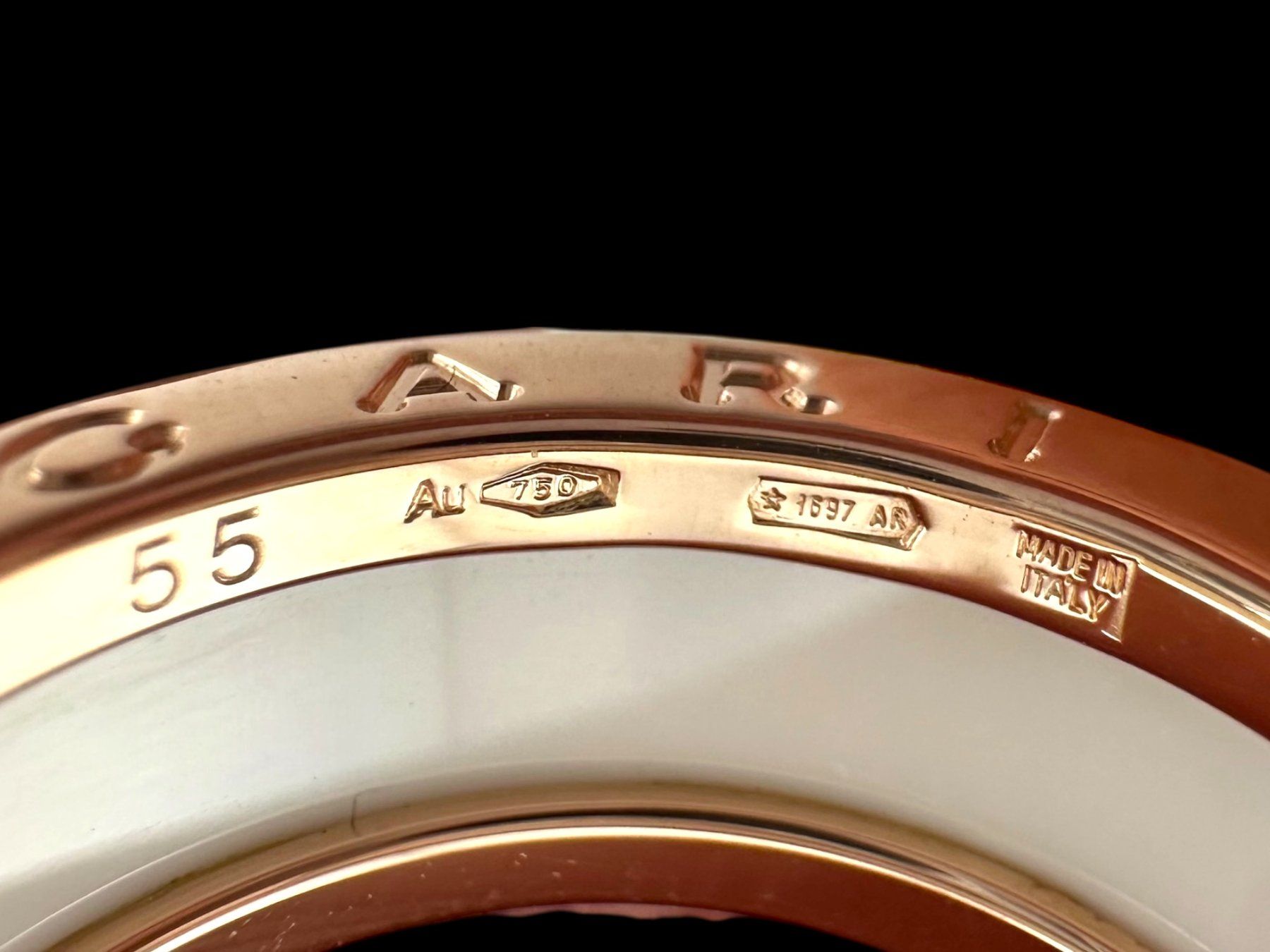 Bulgari Anelli: BULGARI, B.Zero 1 - Ring in Roségold / Keramik – Usato da Zuzwil SG venduto da artimmo 6