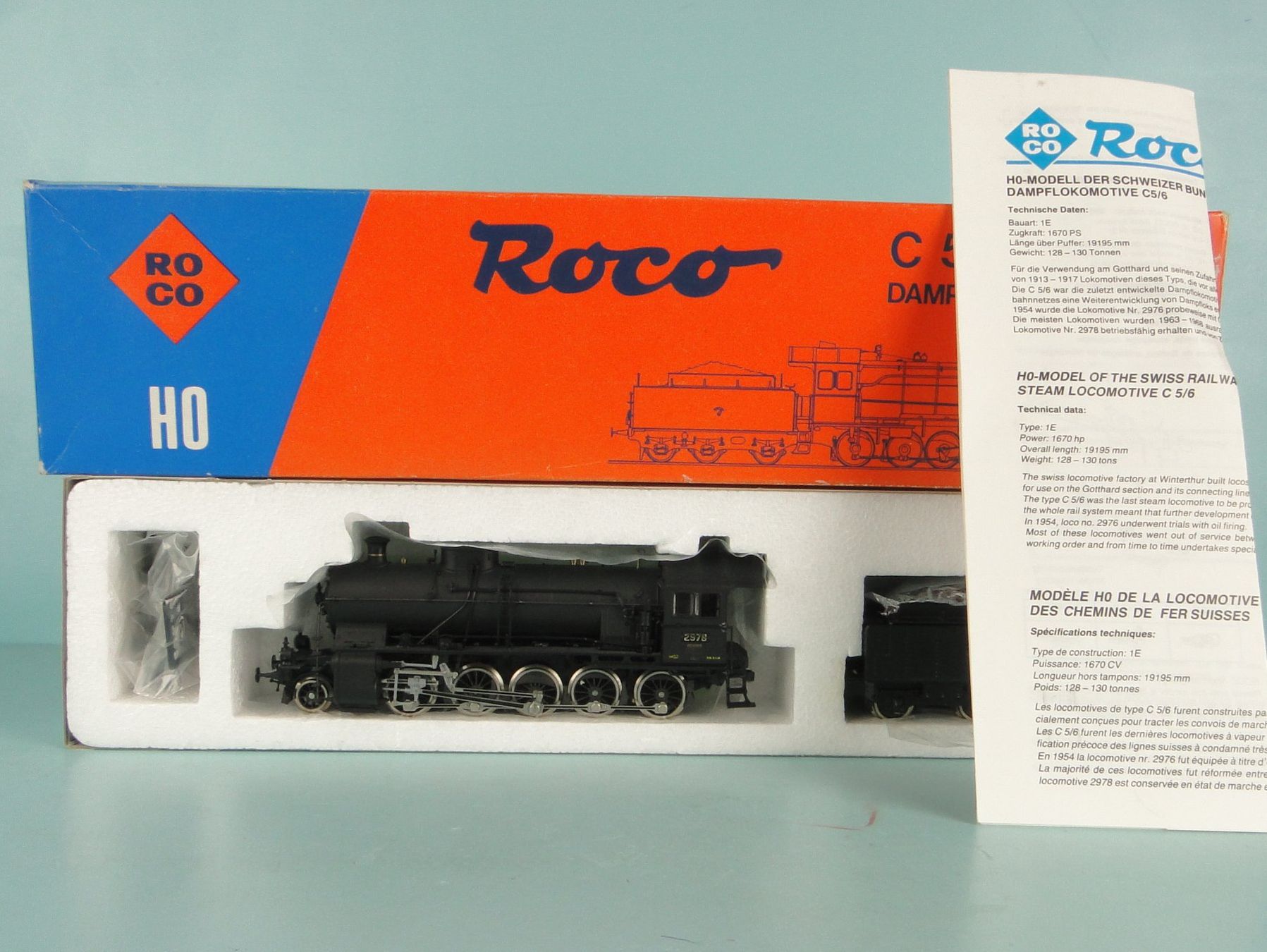 Roco Modellini di ferrovie: ROCO 4111A SBB C 5/6, DEFEKT – Usato da Bülach venduto da cann11 2