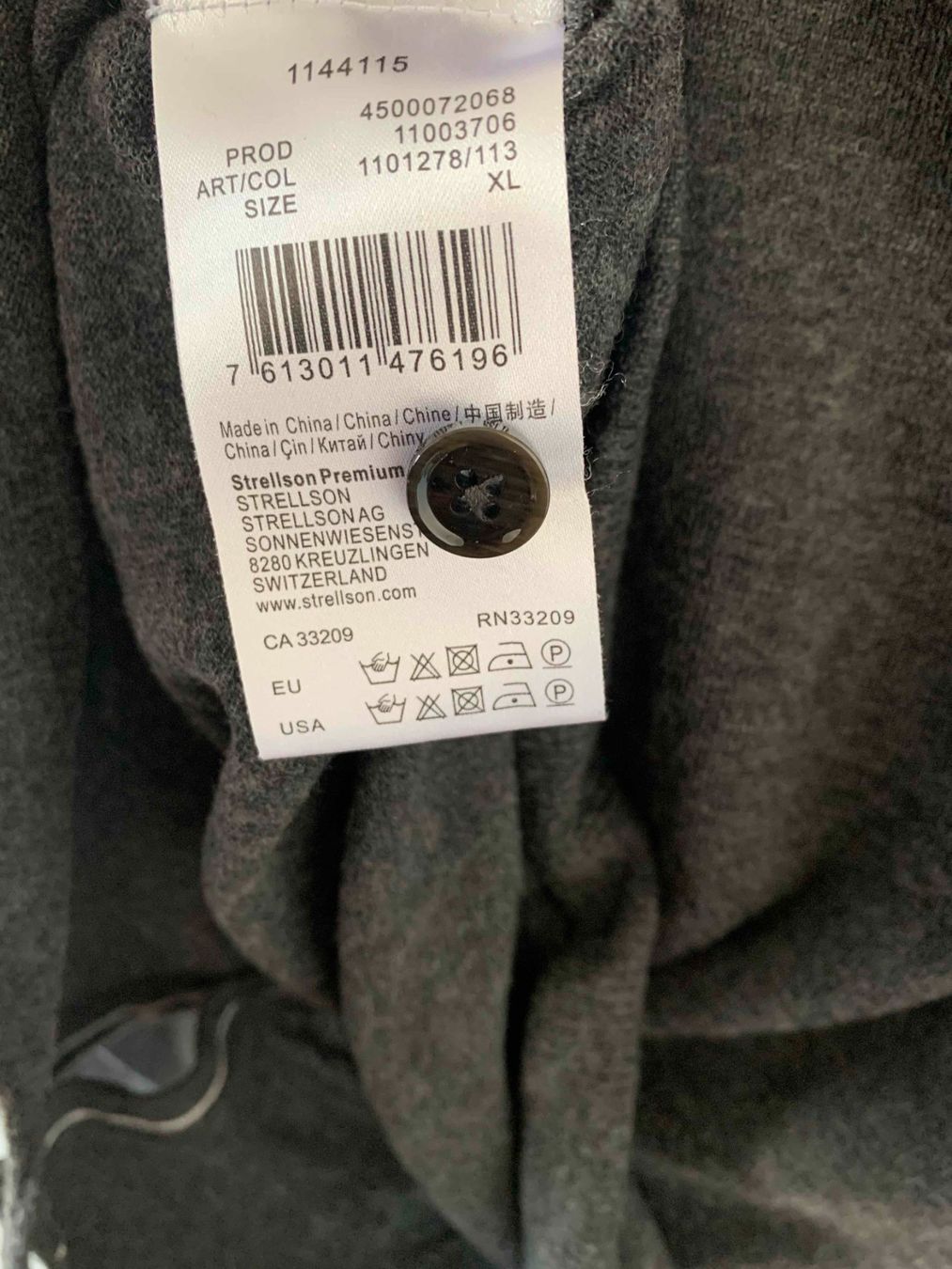 Strellson Giacche: Strellson Cardigan Grau Grösse XL – Usato da Thalwil venduto da san_685y 3