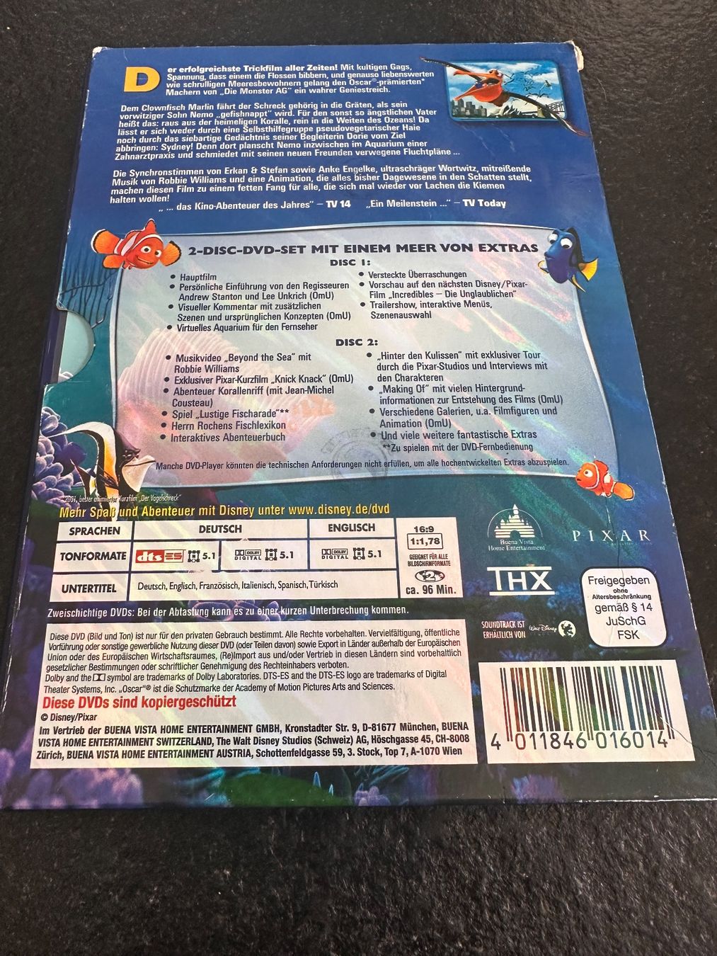 Tutti i DVDs: Findet Nemo DVD – Usato da Flüelen venduto da sas_pl7j 1