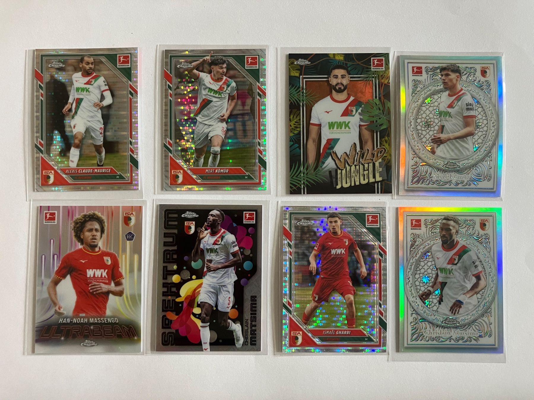 Topps Carte collezionabili: FCA Augsburg 8 Trading Cards Topps Chrome – Nuovo (secondo la descrizione) da Schaffhausen venduto da Zappelfry