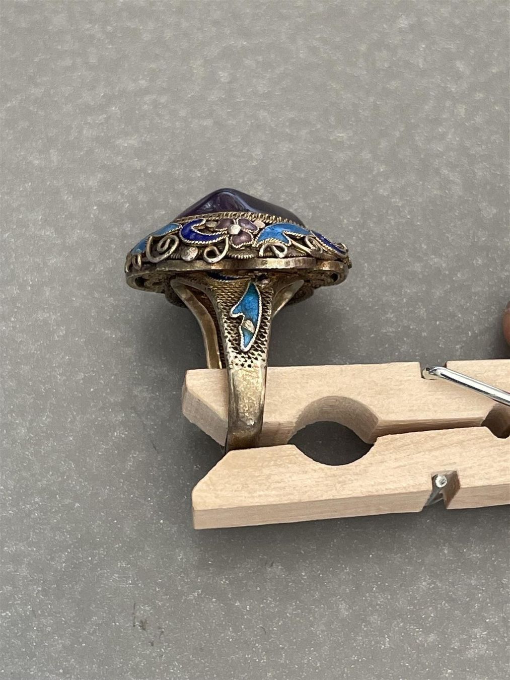 Anelli: CHINA Jugendstil Emaille RING WOW einmalig sensationell – Usato da Basel venduto da gretchen03 3