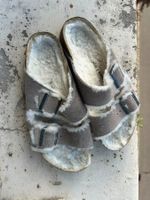Birkenstock mit Fell