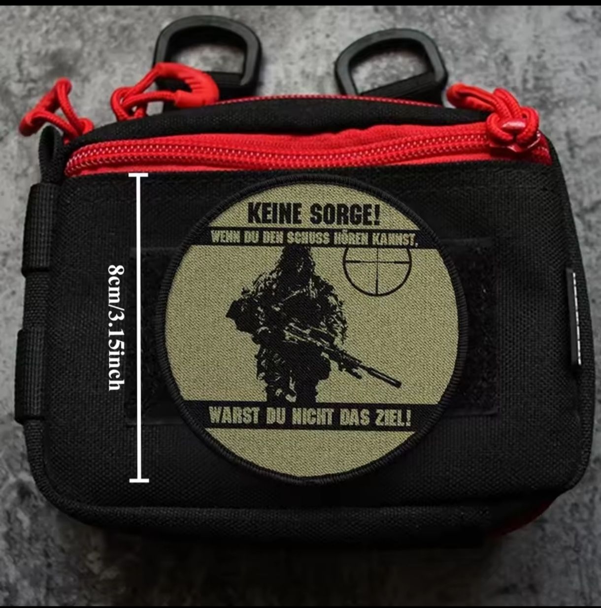 Placchette & Badge: Badge Scharfschütze "Keine Sorge" – Nuovo e nell'imballaggio originale da Diepoldsau venduto da Unique-Coins