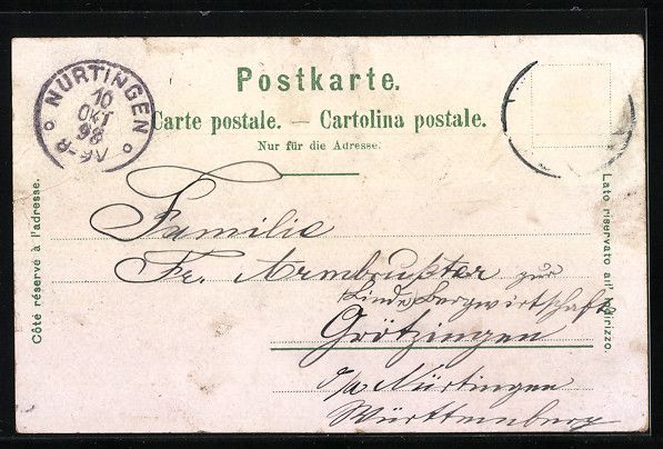 Cartoline postali: Litho Basel, Geschäft von Julius Brann, – Usato da Berlin venduto da bartko-reher 1