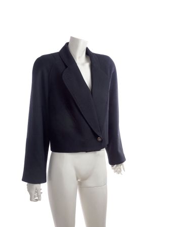 Fischer Exclusiv – Schwarzer Blazer aus Wolle, Grösse 40
