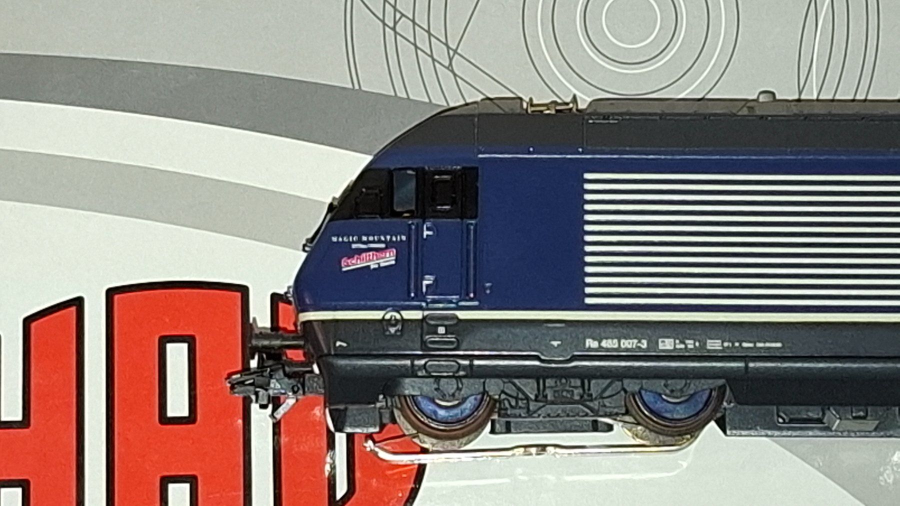 Hag Modellini di ferrovie: HAG : Re 465 " Schilthorn " AC, analog – Usato da Märwil venduto da Siebenzipfel 3
