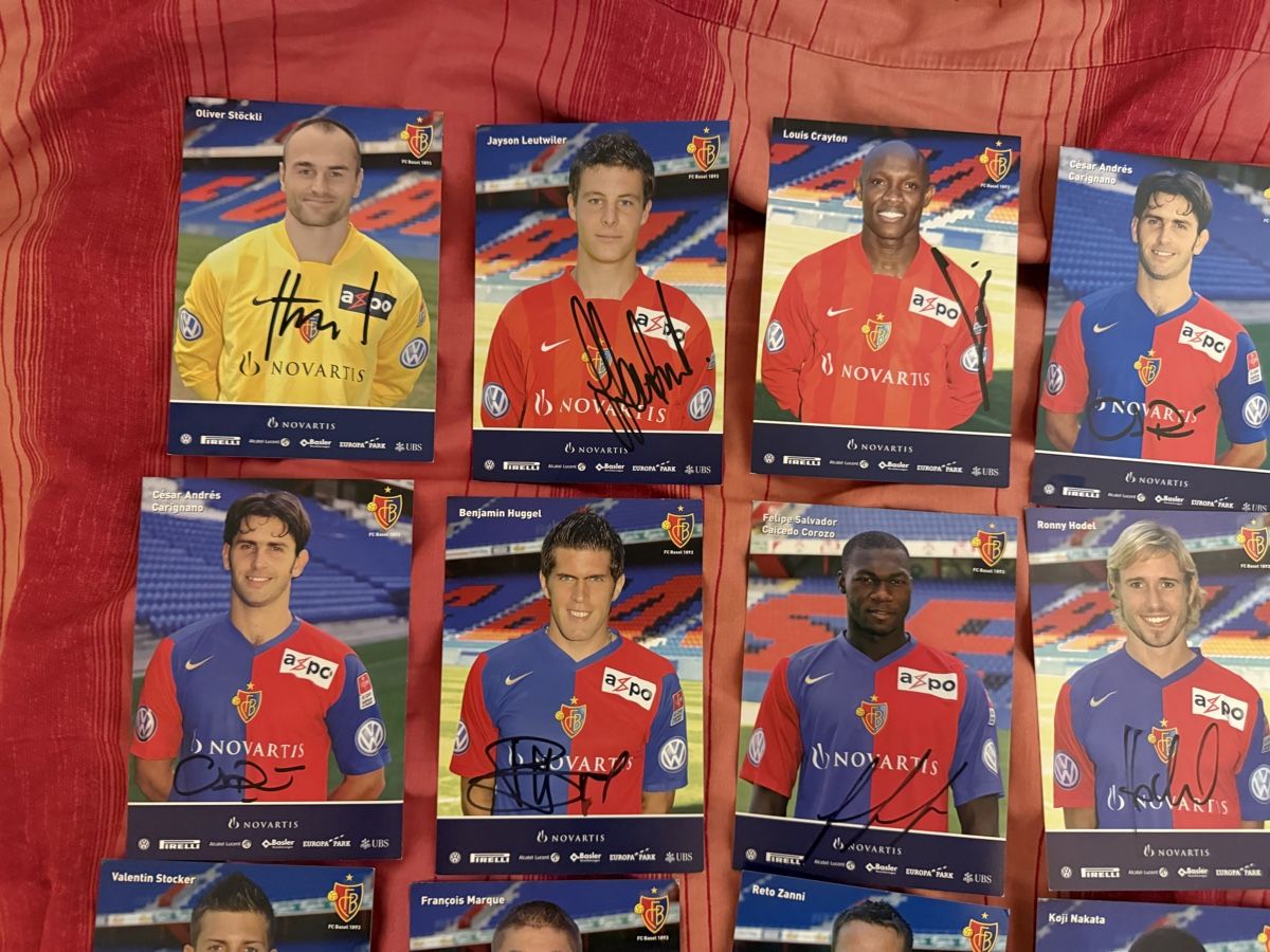 Autografi: Autogrammkarten FC Basel signiert – Usato da Rüschlikon venduto da Andi_2000 1