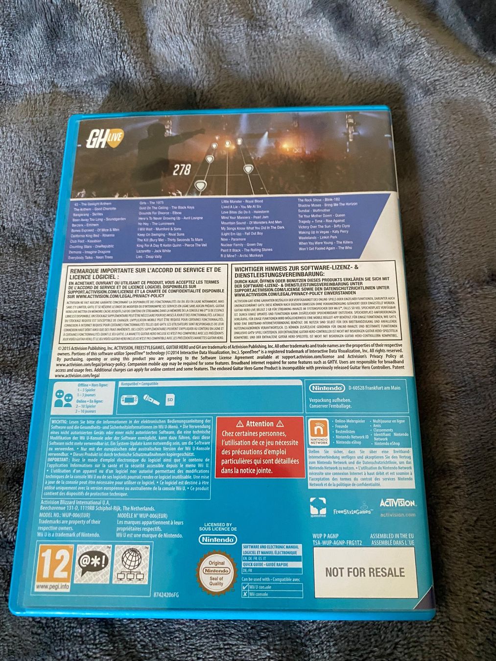 Nintendo Giochi: Guitar Hero Live Wireless Guitar Controller Wii – Usato da Lignières venduto da The_assistant 7