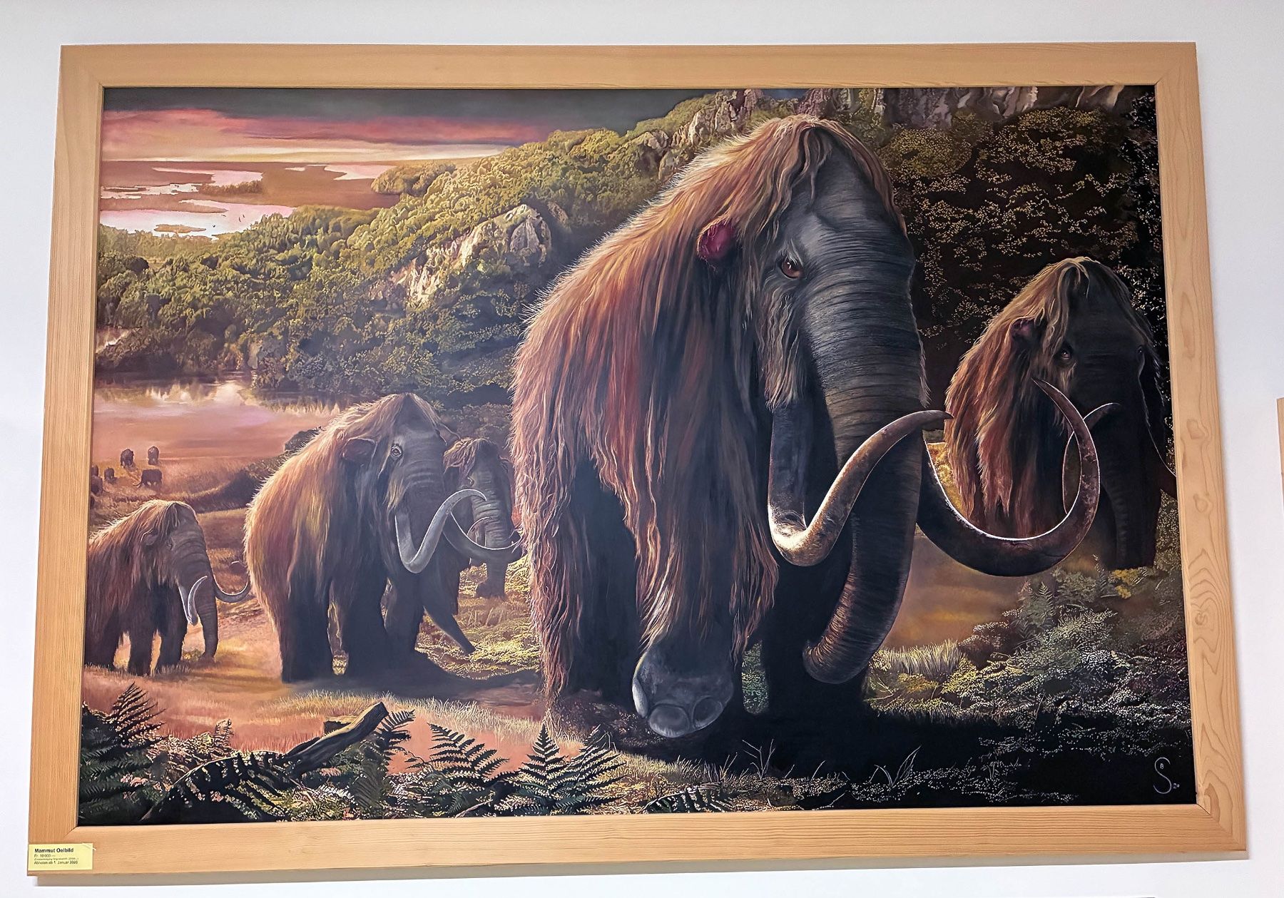 Dipinti: Ölbild einer Mamut Gruppe – Usato da Bäretswil venduto da robsonantik