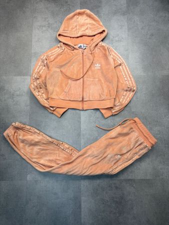 Adidas Retro Velour Trainingsanzug - Grösse S