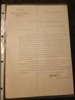 Giuseppe Motta - alt Bundesrat / Brief 1931 - handsigniert