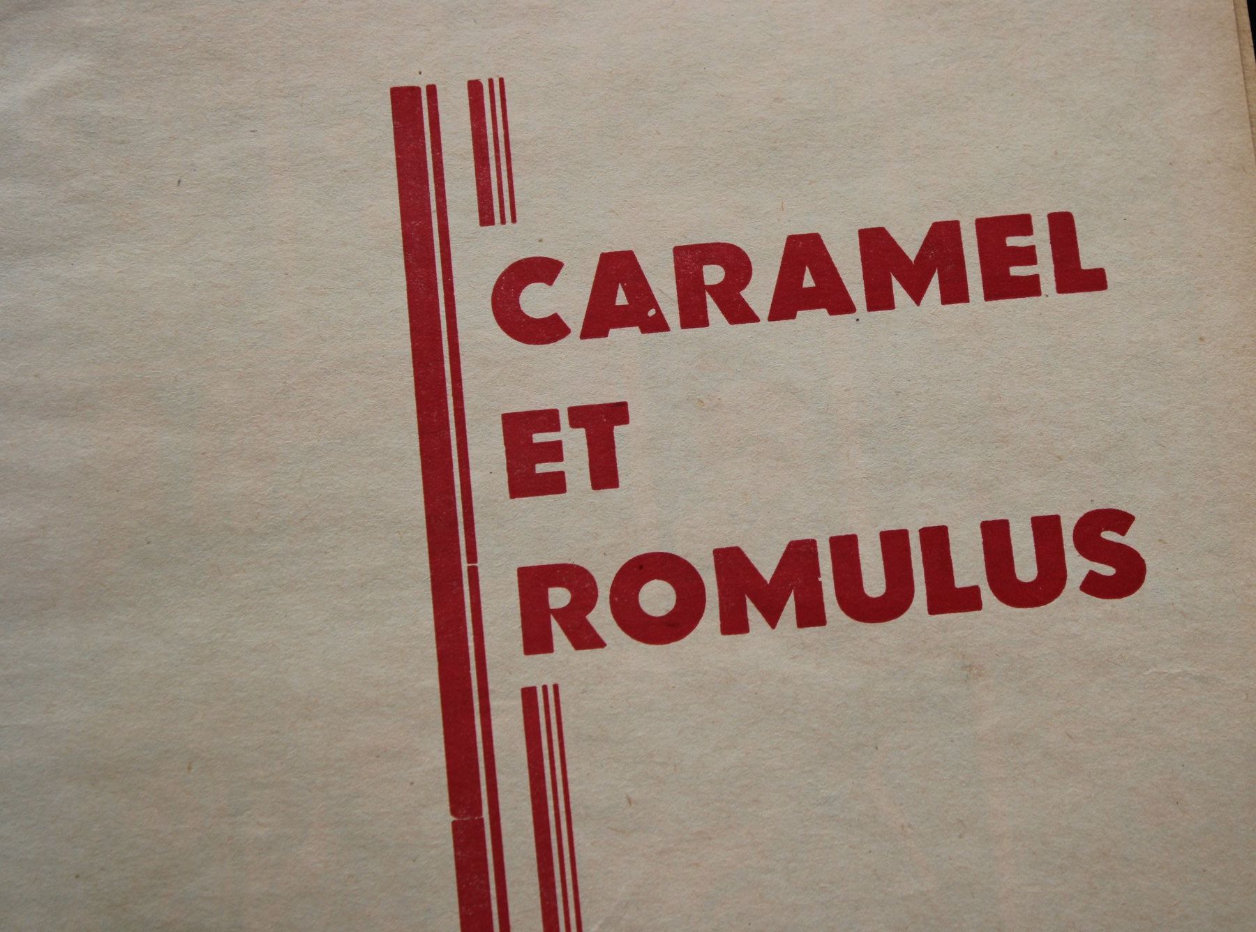 Fumetti: Caramel et Romulus BD Editions J. Dupuis – Usato da Colombier NE venduto da jeventph 3