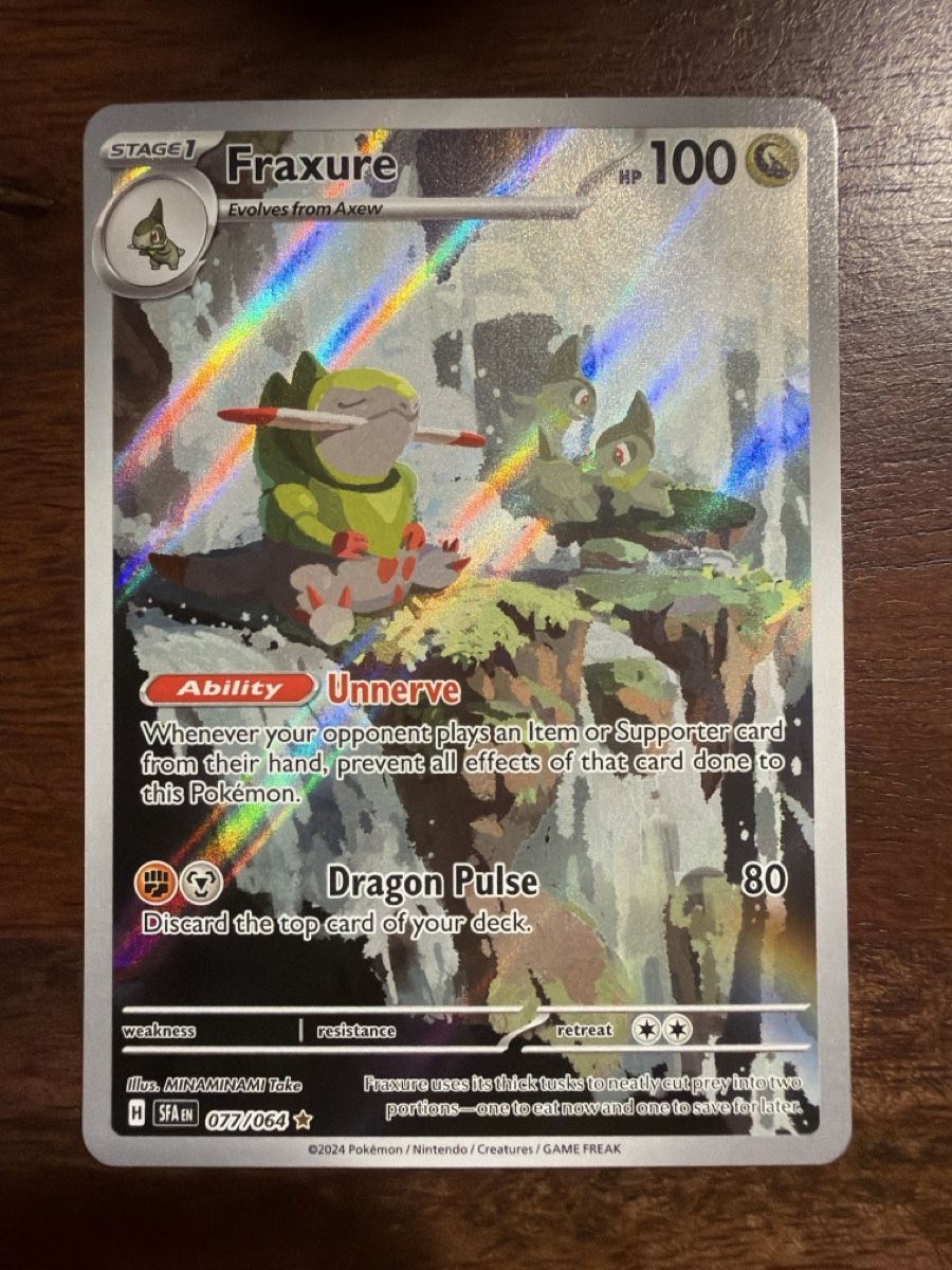 Pokémon Carte collezionabili: Fraxure (SFA 077) – Nuovo (secondo la descrizione) da Emmenbrücke venduto da Pack_Ripper