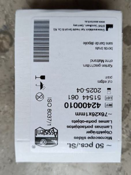Mikroskopie: Objektträger – Neu und originalverpackt aus Islikon von Damira