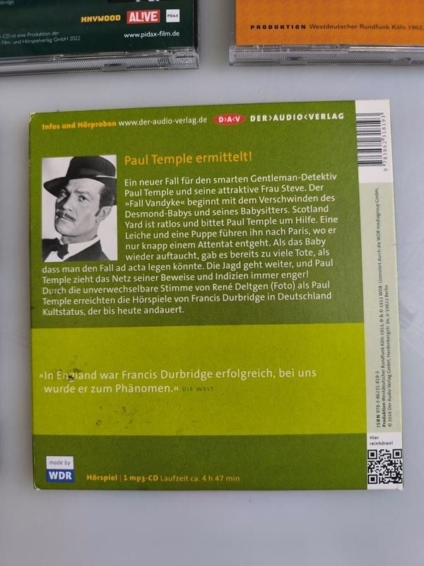 Hörbücher: FRANCIS DURBRINGE Hörbücher Set Lot – Gebraucht aus Rüti ZH von Restwert_Rueti_ZH 1