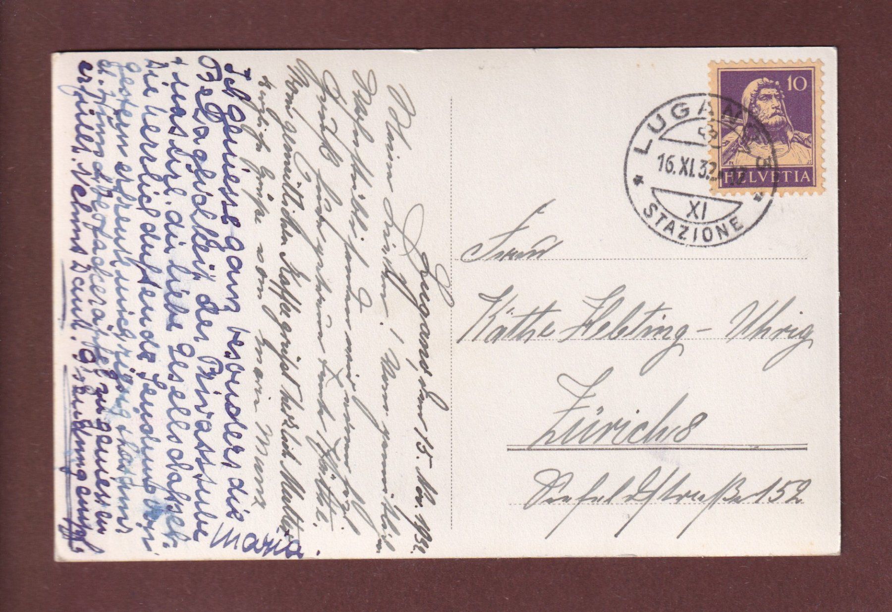 Cartoline postali: SAN SALVATORE - 1932 – Usato da Pully venduto da nicecards-shop 1