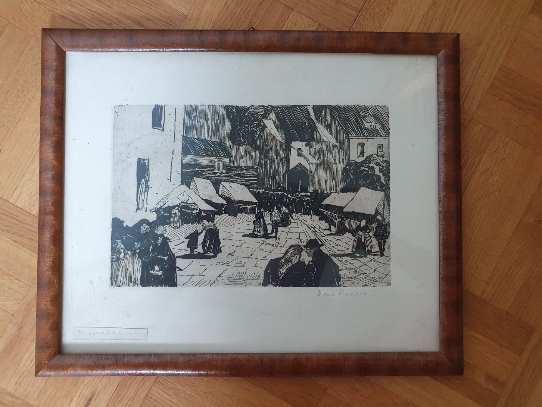 Foto & Immagini: Bild mit Rahmen Dorfszene 30x25 cm – Usato da Winterthur venduto da Natascha_1994