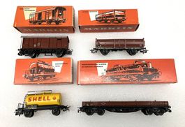 märklin 4515/02 - 4602/05: 4x Güterwagen SBB K3 - Shell...