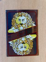 Sticker Panini Lion zodiaque vintage brillant