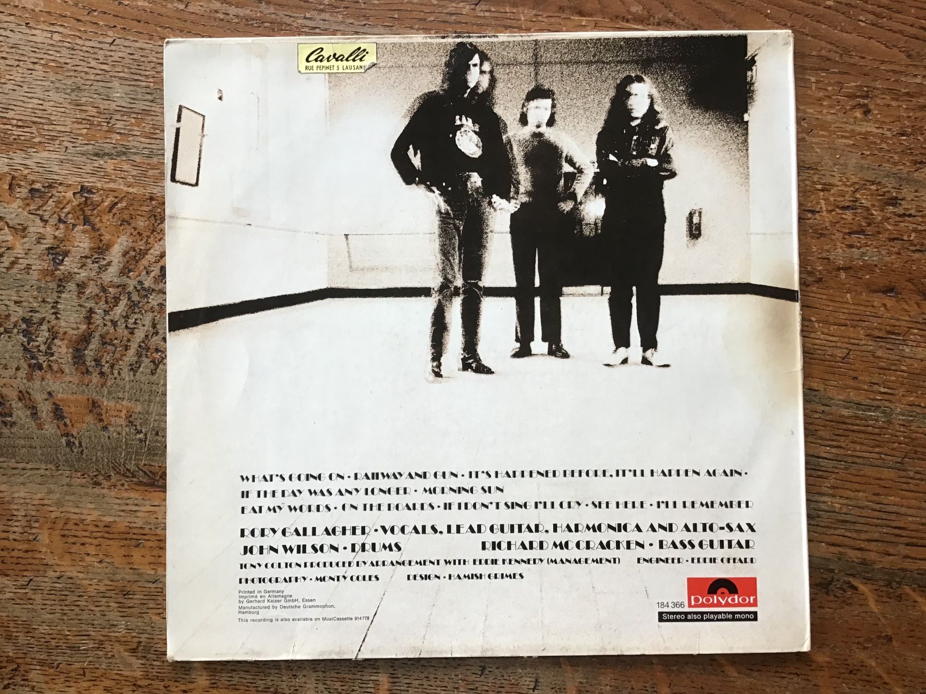 Vinyles: LP Taste/Rory Gallagher On the Boards – D'occasion à Fully par Ruby97 1