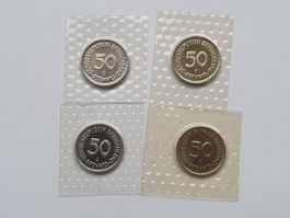 50 Pfennig D-F-G-J 1975 Stgl