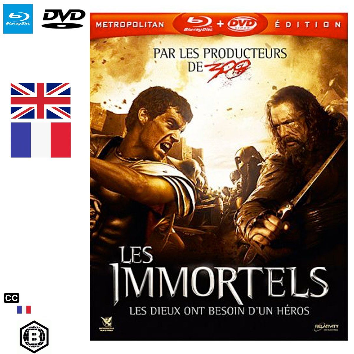 Tutti i DVDs: Les Immortels (2011) - Blu-ray + DVD – Usato da Semsales venduto da __Florian__